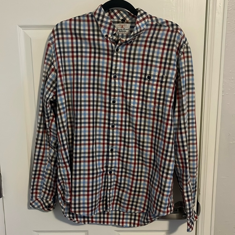 Barbour men’s button down (L)